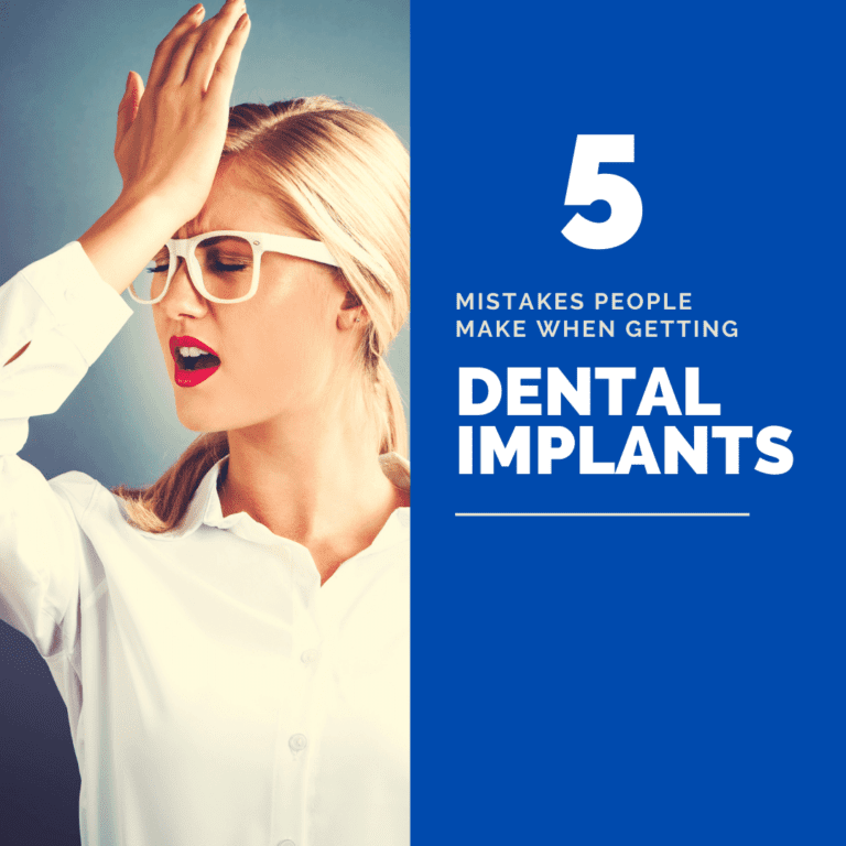 Mistakes People Make when Getting dental implants