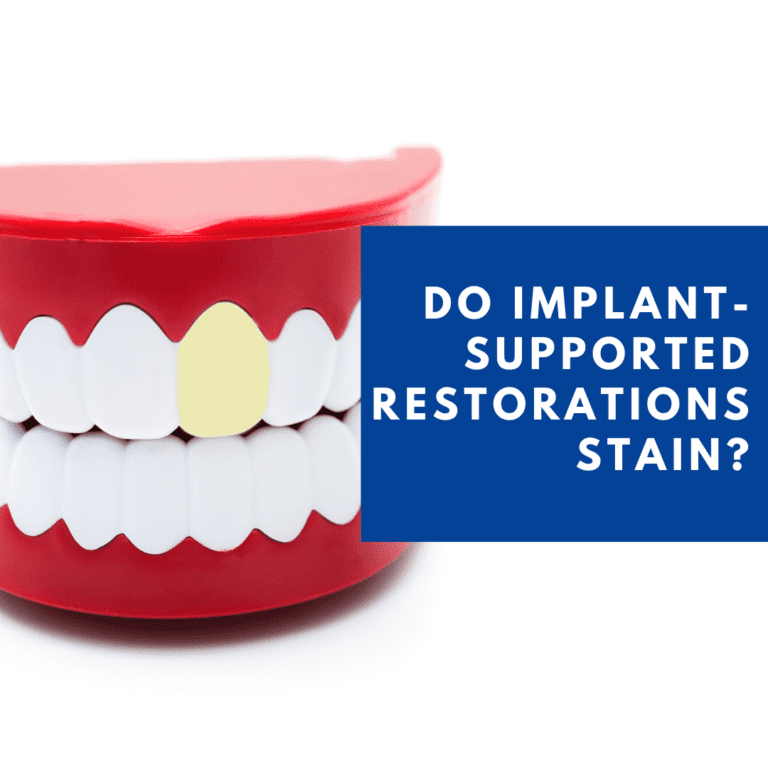 do implant restorations stain