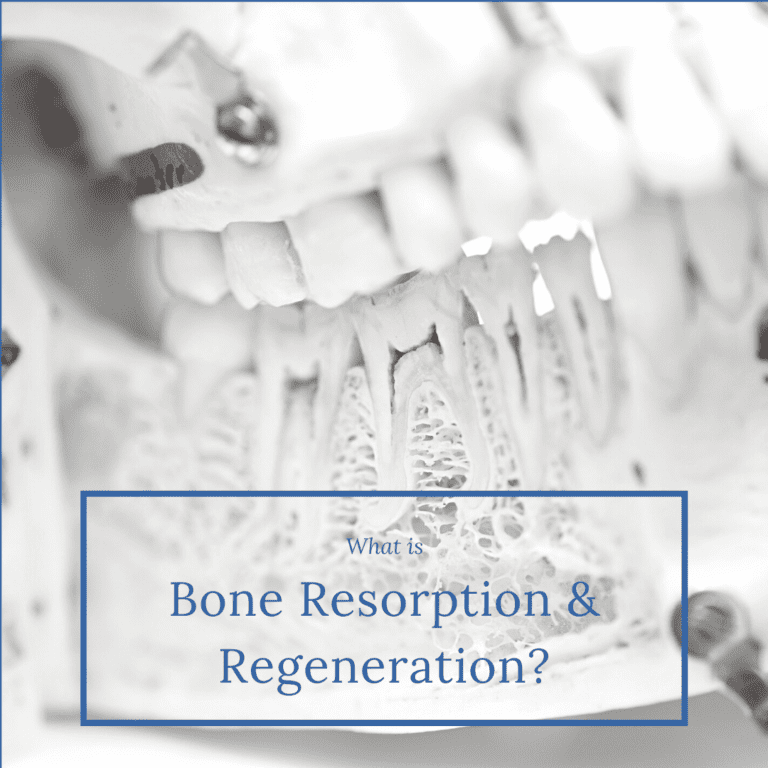 What is bone resorption and regeneration